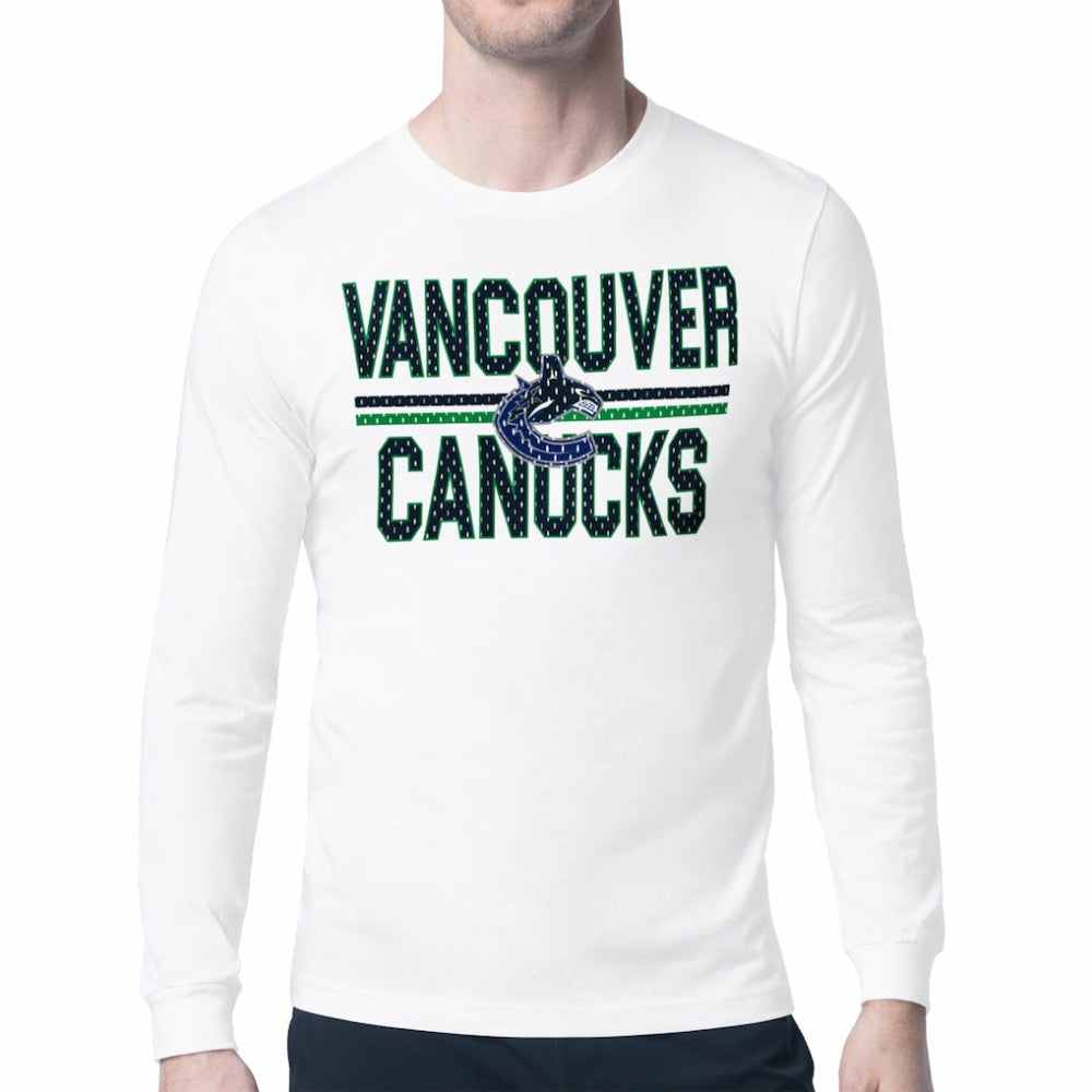 Vancouver Canucks Starter Mesh Look Team Name Long Sleeve T-Shirt Online