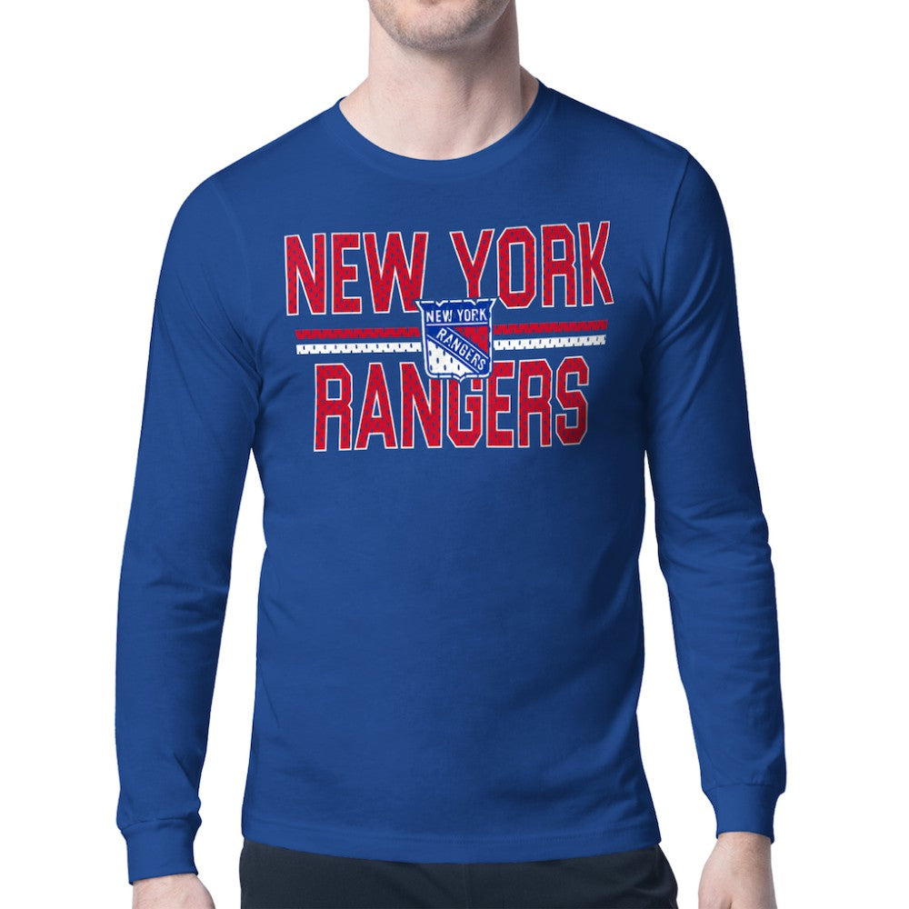 New York Rangers Starter Mesh Look Team Name Long Sleeve T-Shirt Online