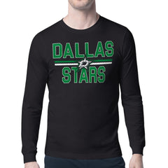 Dallas Stars Starter Mesh Look Team Name Long Sleeve T-Shirt Outlet