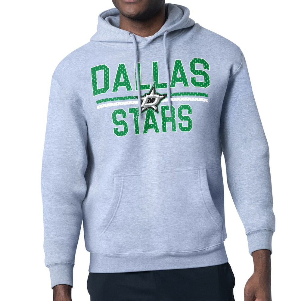Dallas Stars Starter Mesh Look Team Name Logo Tri-Blend Pullover Hoodie For Sale