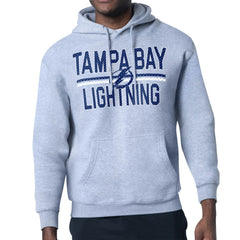 Tampa Bay Lightning Starter Mesh Look Team Name Logo Tri-Blend Pullover Hoodie Sale
