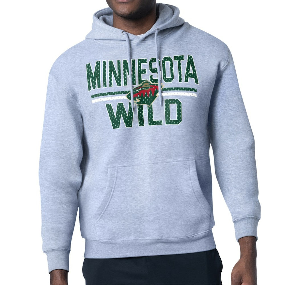 Minnesota Wild Starter Mesh Look Team Name Logo Tri-Blend Pullover Hoodie Sale
