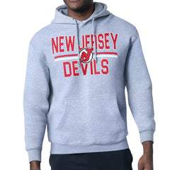 New Jersey Devils Starter Mesh Look Team Name Logo Tri-Blend Pullover Hoodie Sale