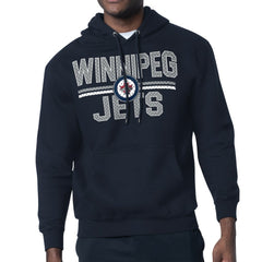 Winnipeg Jets Starter Mesh Look Team Name Logo Tri-Blend Pullover Hoodie For Sale
