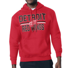 Detroit Red Wings Starter Mesh Look Team Name Logo Tri-Blend Pullover Hoodie Online