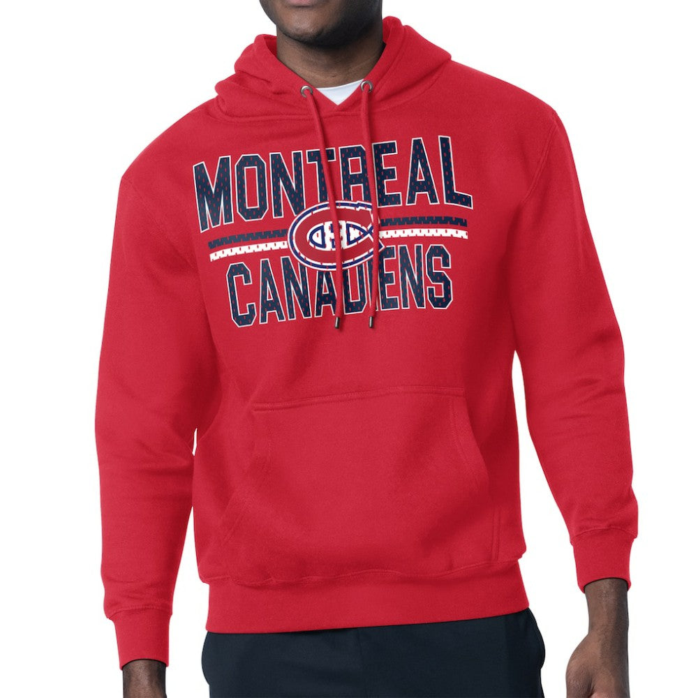 Montreal Canadiens Starter Mesh Look Team Name Logo Tri-Blend Pullover Hoodie Sale