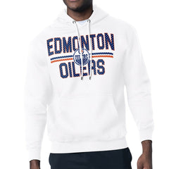 Edmonton Oilers Starter Mesh Look Team Name Logo Tri-Blend Pullover Hoodie Sale