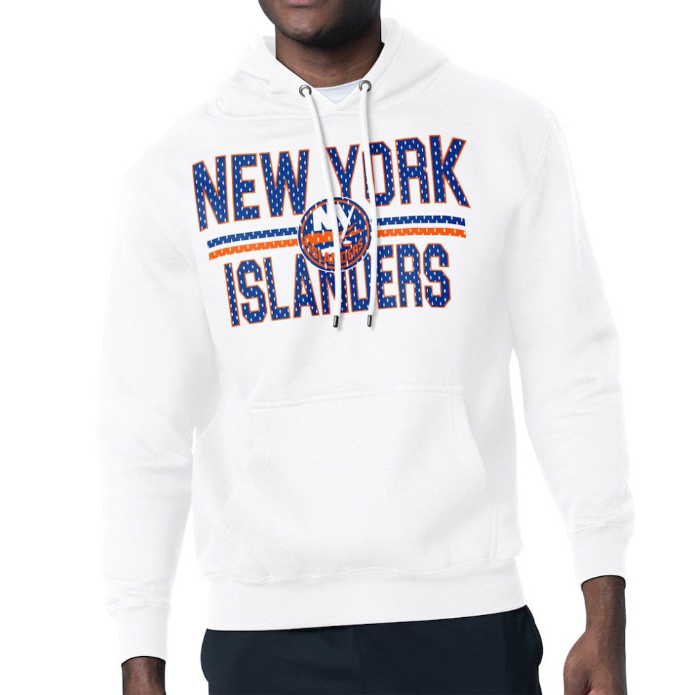 New York Islanders Starter Mesh Look Team Name Logo Tri-Blend Pullover Hoodie Discount