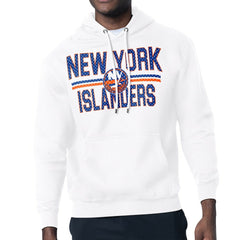 New York Islanders Starter Mesh Look Team Name Logo Tri-Blend Pullover Hoodie Discount