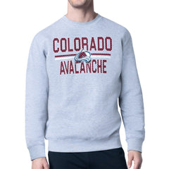 Colorado Avalanche Starter Mesh Look Team Name Logo Pullover Sweatshirt Sale