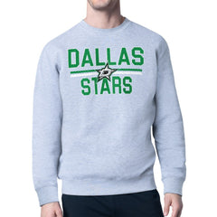 Dallas Stars Starter Mesh Look Team Name Logo Pullover Sweatshirt On Sale