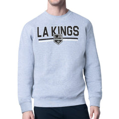 Los Angeles Kings Starter Mesh Look Team Name Logo Pullover Sweatshirt For Sale