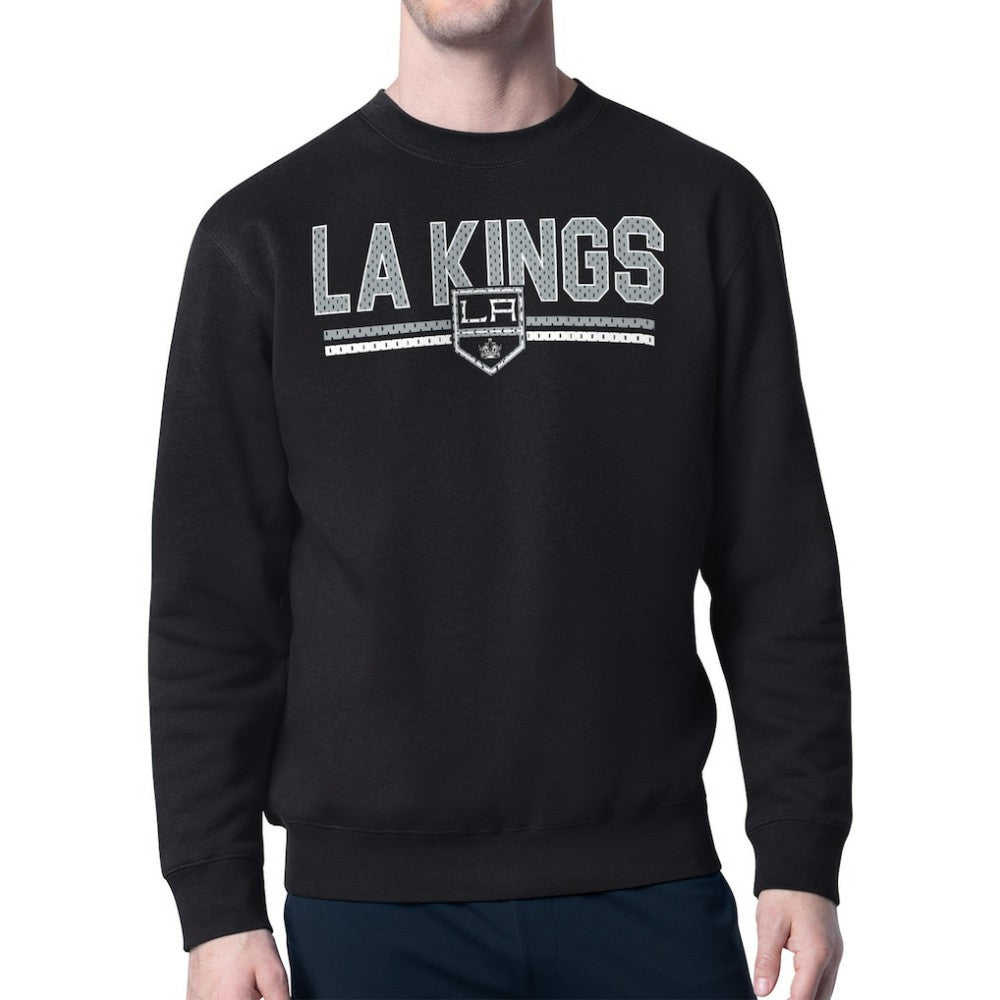 Los Angeles Kings Starter Mesh Look Team Name Logo Pullover Sweatshirt Sale