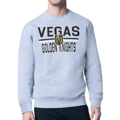 Vegas Golden Knights Starter Mesh Look Team Name Logo Pullover Sweatshirt For Sale