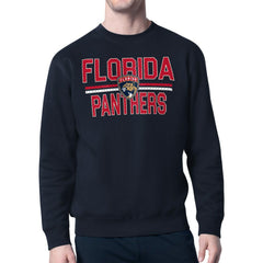 Florida Panthers Starter Mesh Look Team Name Logo Pullover Sweatshirt For Sale