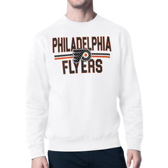 Philadelphia Flyers Starter Mesh Look Team Name Logo Pullover Sweatshirt Sale