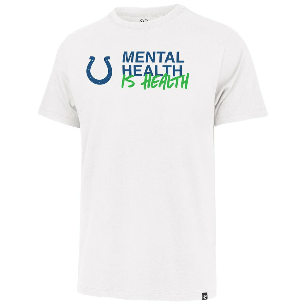 Indianapolis Colts 47 brand '47 Unisex Mental Health is Health Kicking the Stigma Franklin T-Shirt