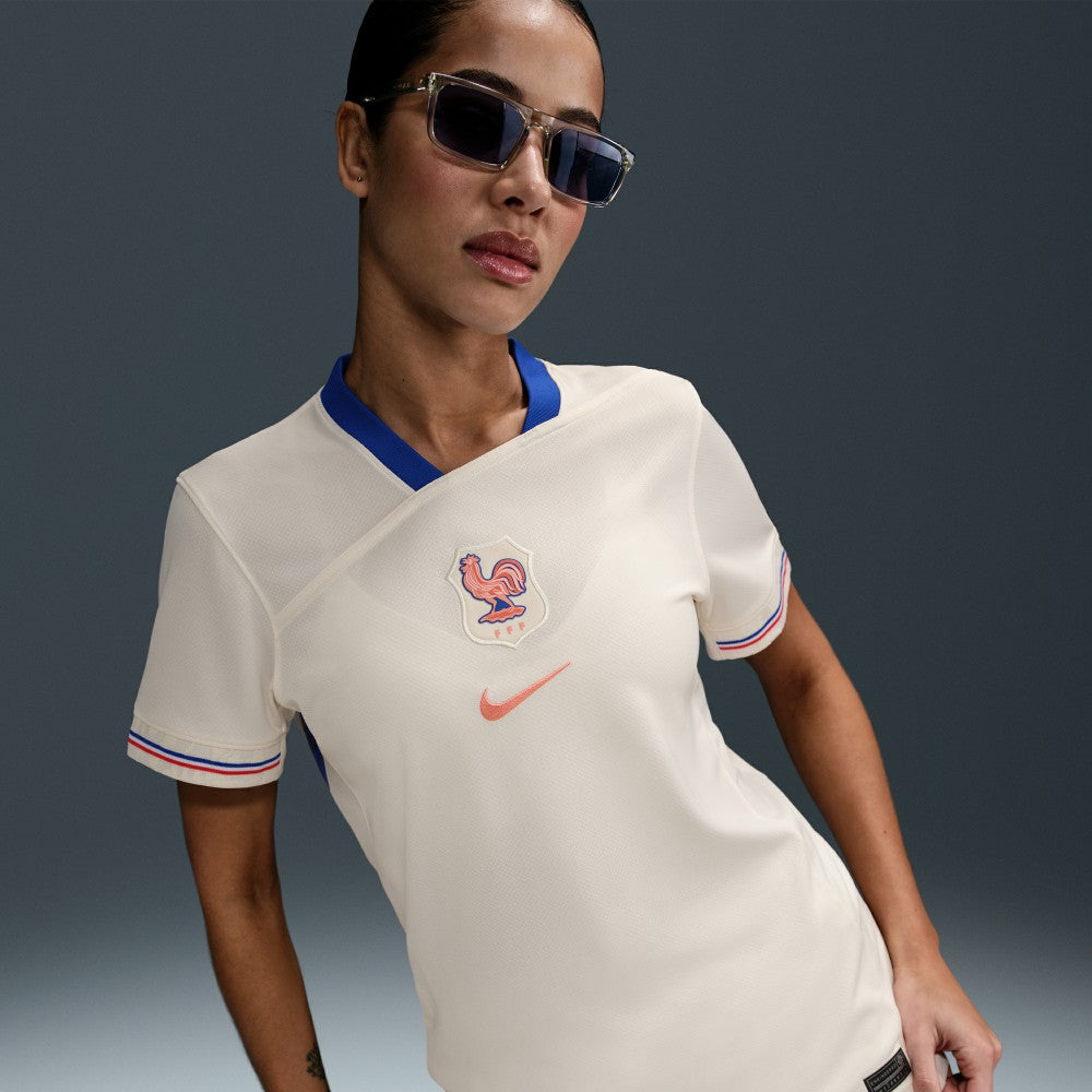 France Women's National Team Women's 2025/26 Away Replica Jersey Cream - Nike