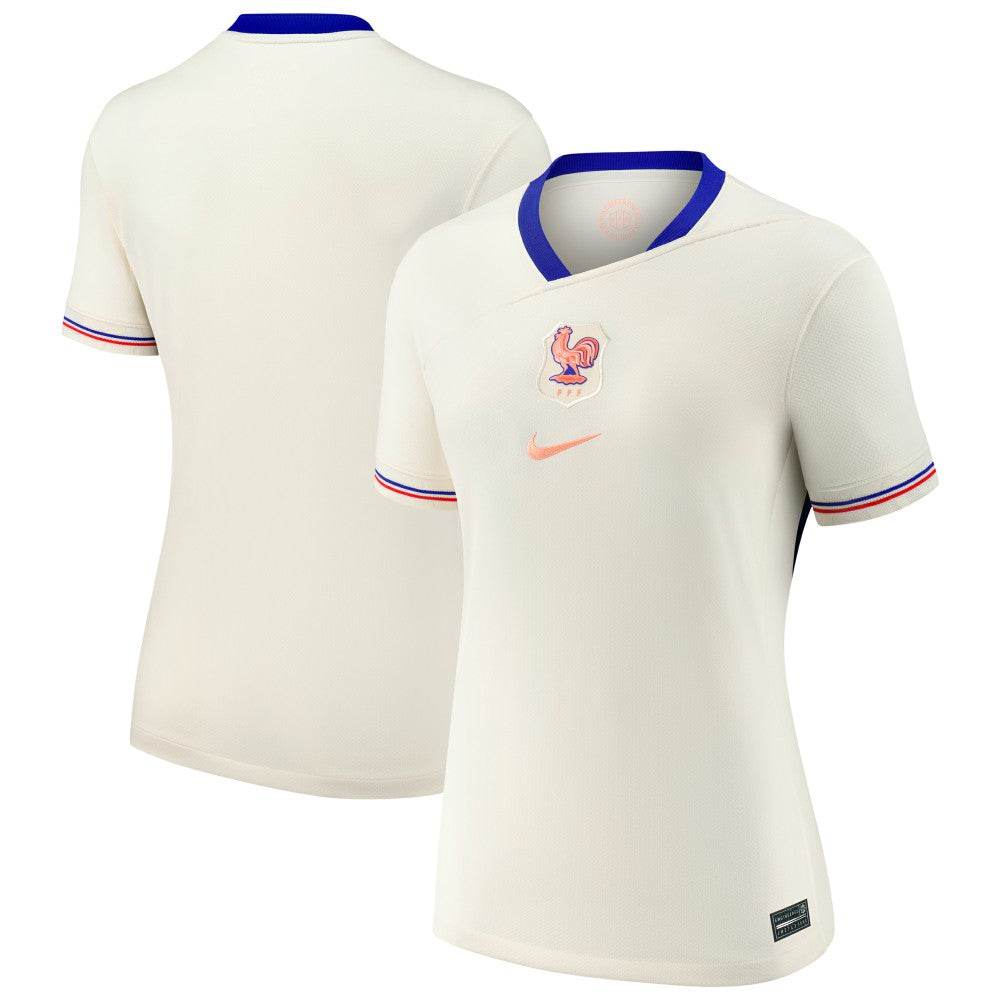 France Women's National Team Women's 2025/26 Away Replica Jersey Cream - Nike