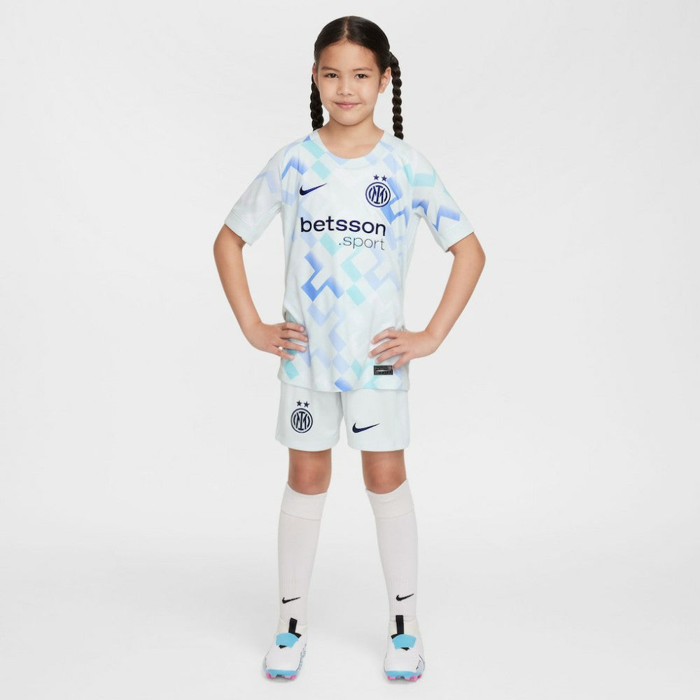 Inter Milan Youth 2025/26 Away Replica Jersey Aqua - Nike