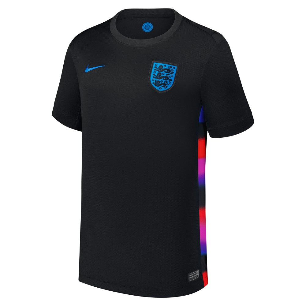 England Women's National Team Youth 2025/26 Away Replica Jersey Black - Nike