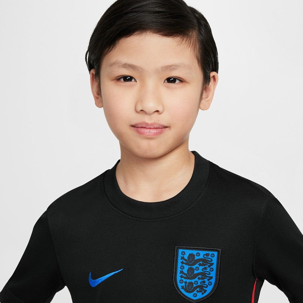 England Women's National Team Youth 2025/26 Away Replica Jersey Black - Nike