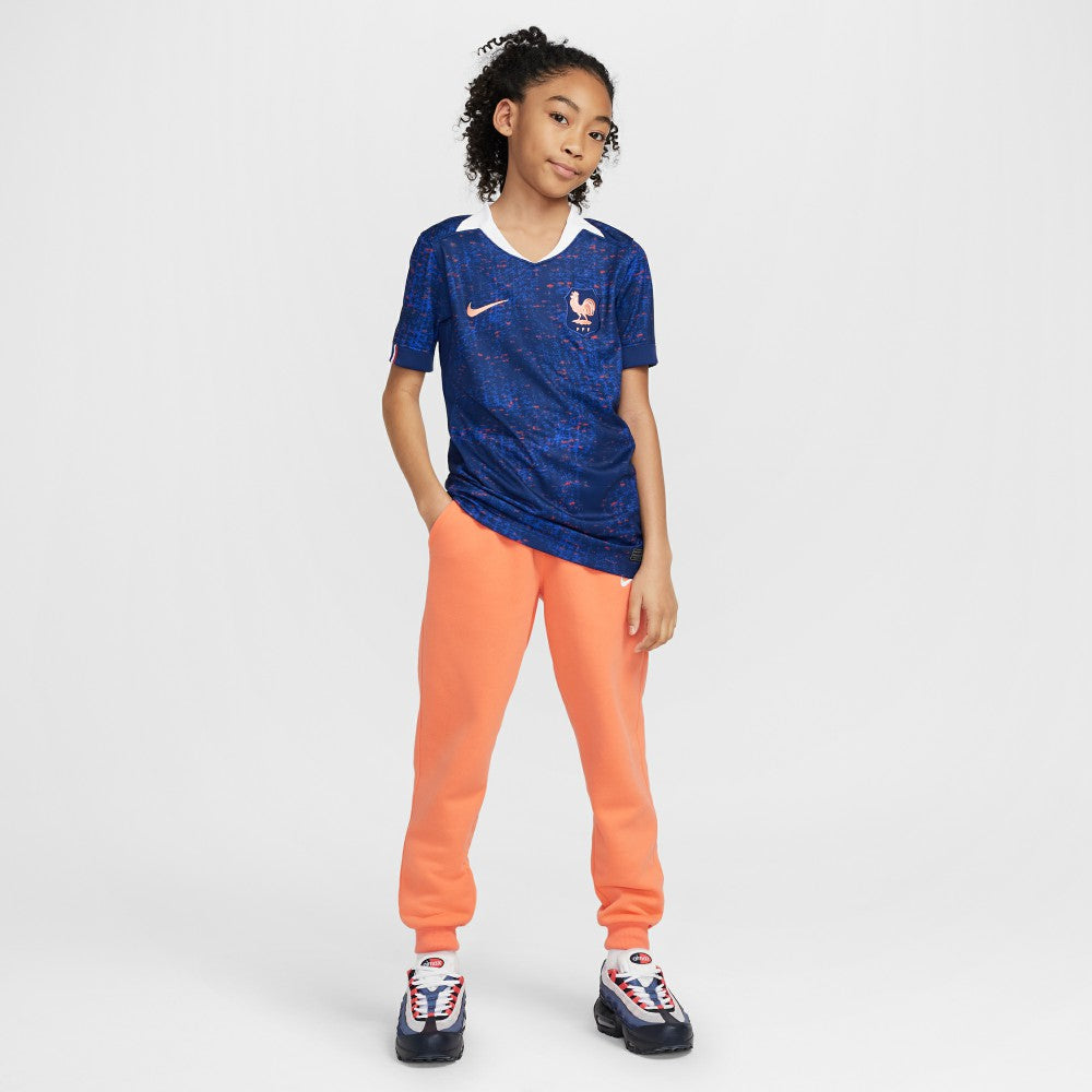 France Women's National Team Youth 2025/26 Home Replica Jersey Blue - Nike