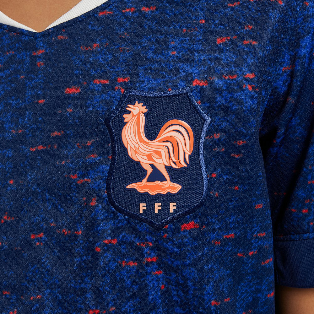 France Women's National Team Youth 2025/26 Home Replica Jersey Blue - Nike