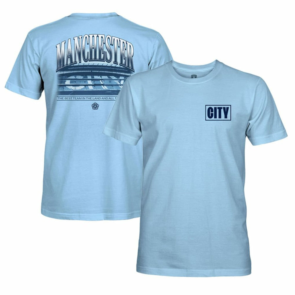 Manchester City 1863FC Duo Tone Stadium T-Shirt Sky Blue