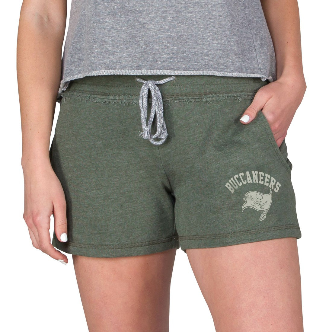 Tampa Bay Buccaneers  Concepts Sport Women's Mainstream French Terry Tri-Blend Shorts