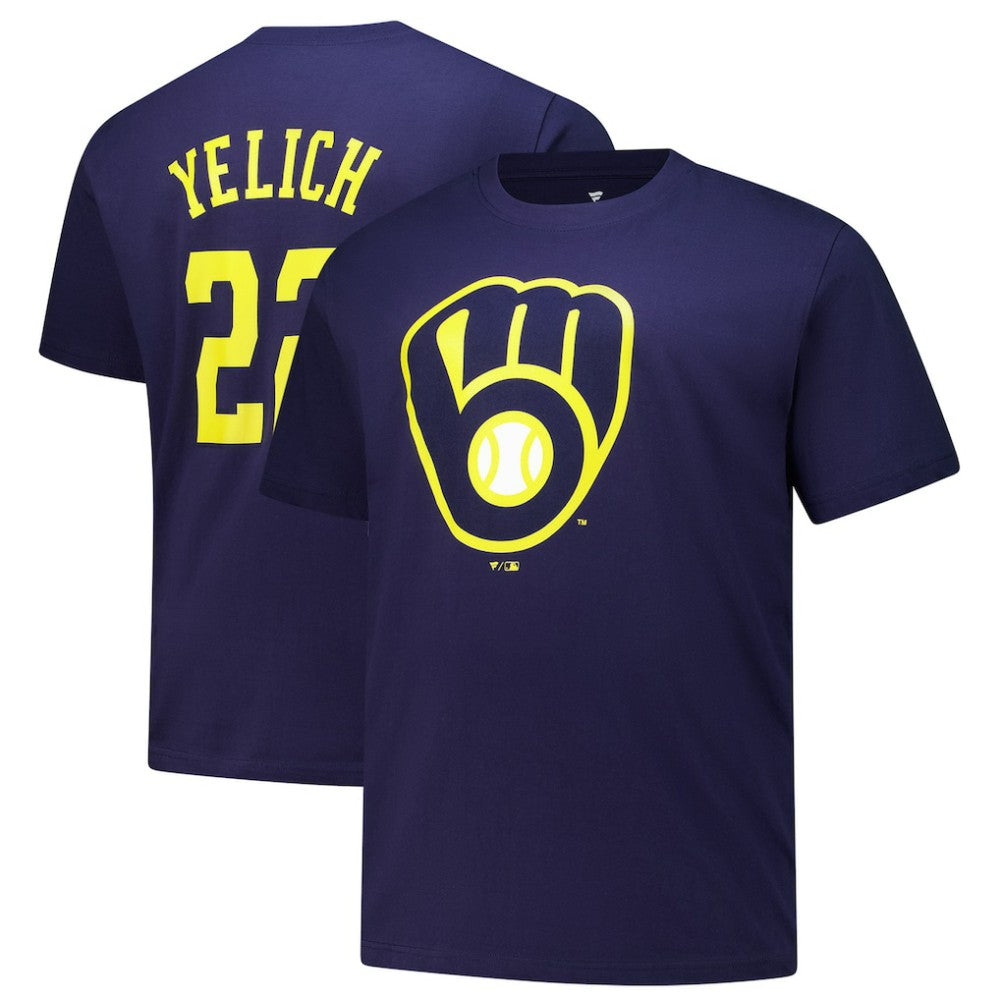 Christian Yelich Milwaukee Brewers Fanatics Big & Tall Name & Number T-Shirt | MLB On Sale