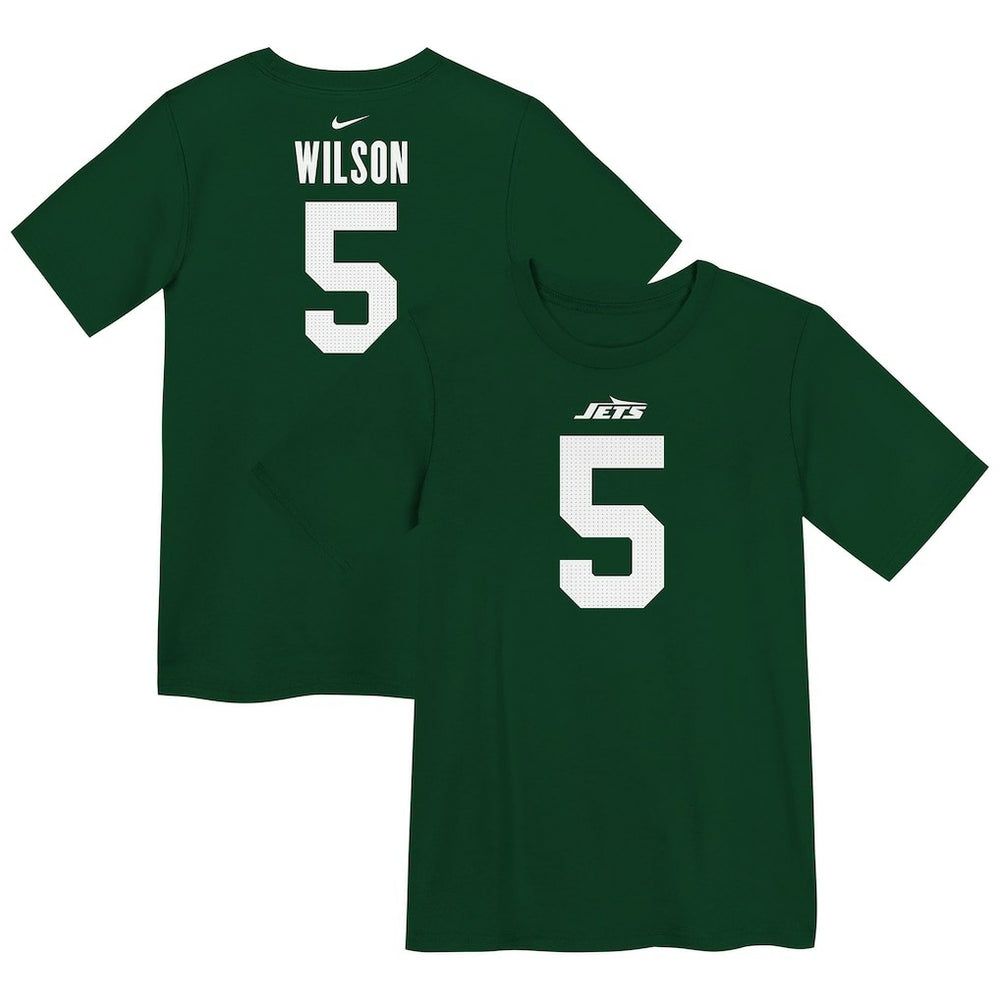 New York Jets Nike Garrett Wilson  Preschool Player Name & Number T-Shirt