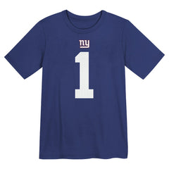 New York Giants Nike Malik Nabers  Preschool Name & Number T-Shirt
