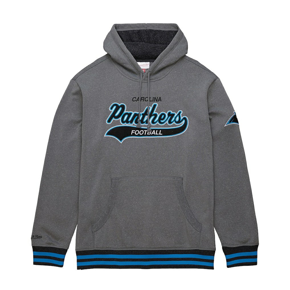 Carolina Panthers Mitchell & Ness Vintage Logo Snow Washed Fleece Pullover Hoodie