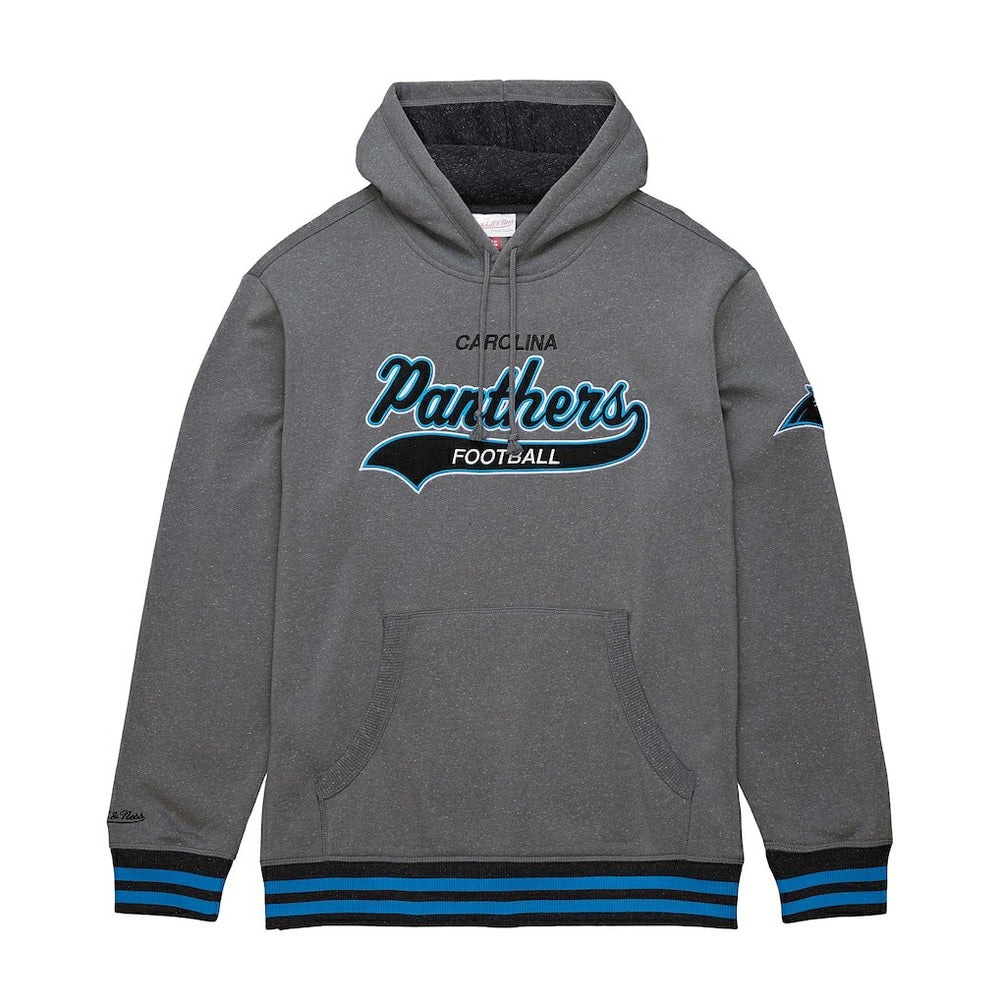 Carolina Panthers Mitchell & Ness Vintage Logo Snow Washed Fleece Pullover Hoodie