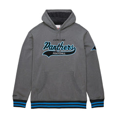 Carolina Panthers Mitchell & Ness Vintage Logo Snow Washed Fleece Pullover Hoodie