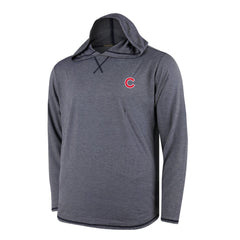 Chicago Cubs Butter Stripe Tri-Blend Long Sleeve Hoodie T-Shirt - Navy | MLB Discount