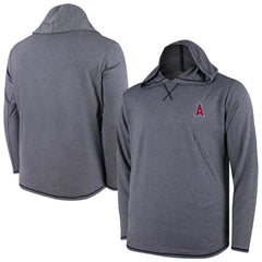 Los Angeles Angels Butter Stripe Tri-Blend Long Sleeve Hoodie T-Shirt - Navy | MLB On Sale