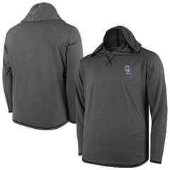 Colorado Rockies Butter Stripe Tri-Blend Long Sleeve Hoodie T-Shirt - Black | MLB For sale