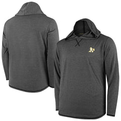Athletics Butter Stripe Tri-Blend Long Sleeve Hoodie T-Shirt - Black | MLB For sale