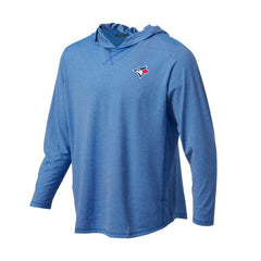 Toronto Blue Jays Butter Stripe Tri-Blend Long Sleeve Hoodie T-Shirt - Royal | MLB Online