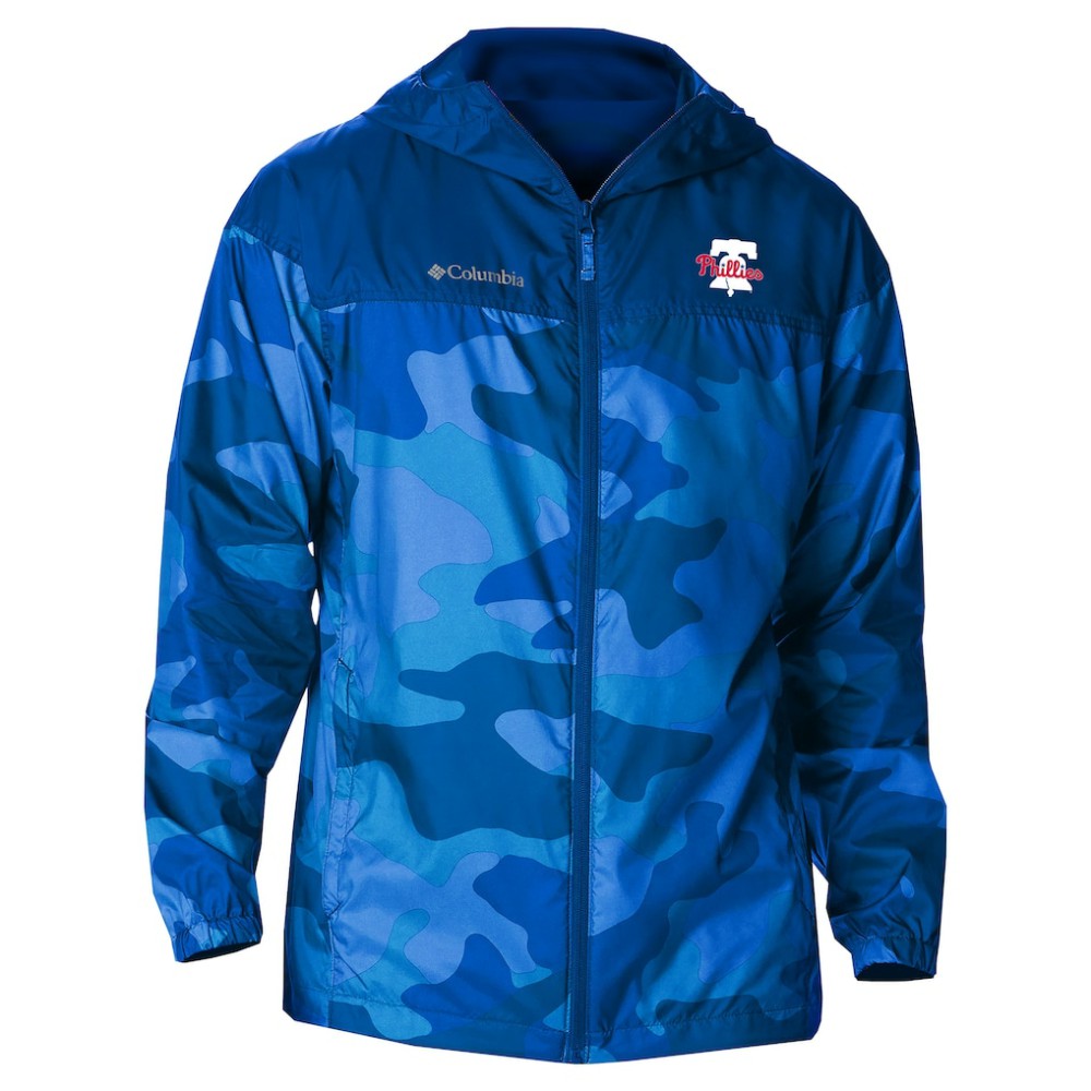 Philadelphia Phillies Columbia Camo Flash Challenger Full-Zip Windbreaker Jacket | MLB Outlet