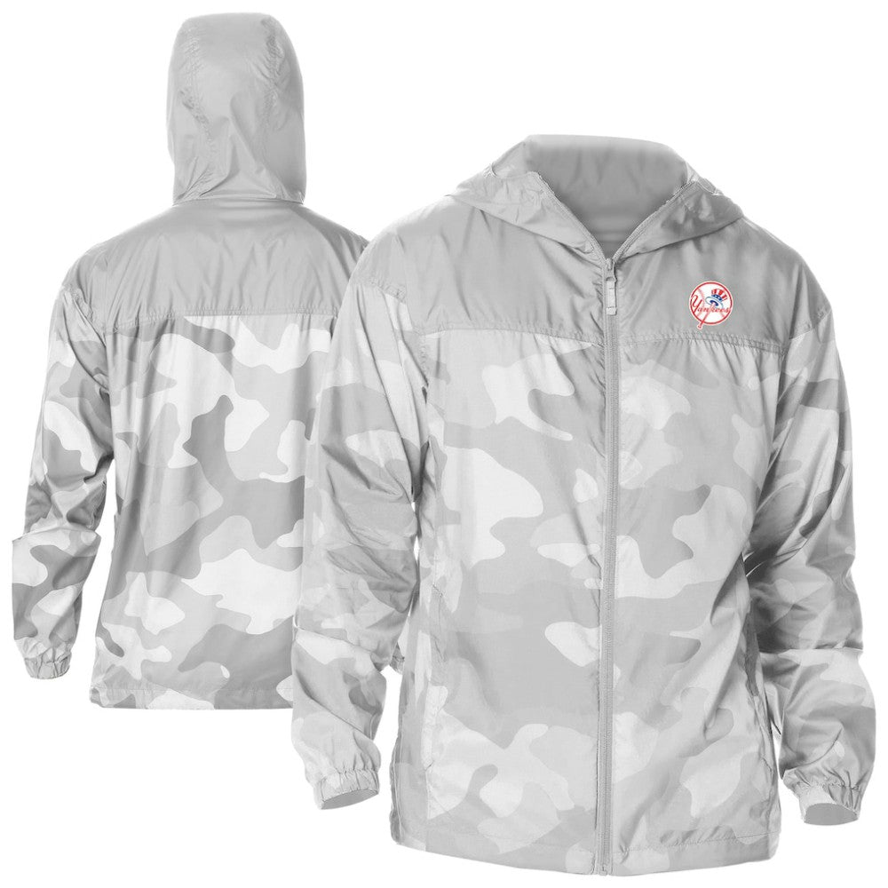 New York Yankees Columbia Camo Flash Challenger Full-Zip Windbreaker Jacket | MLB Outlet