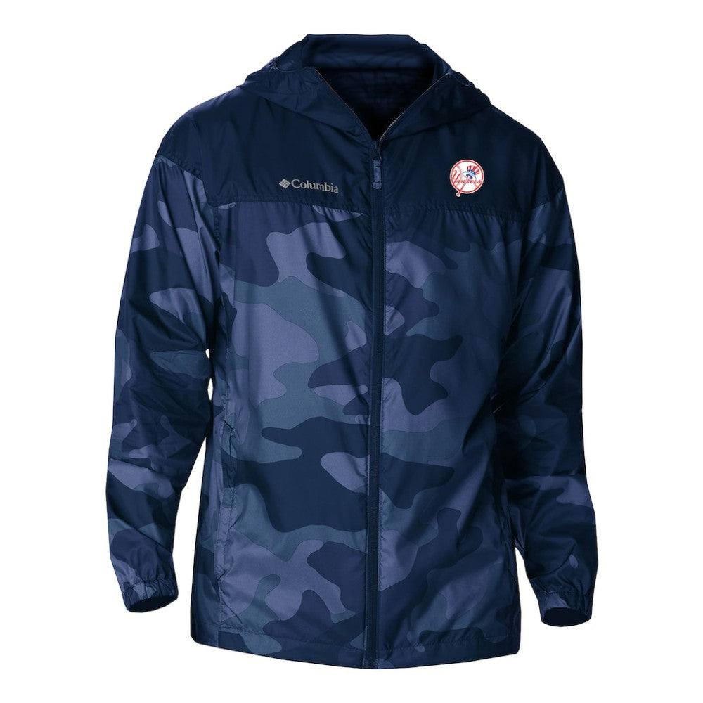 New York Yankees Columbia Camo Flash Challenger Full-Zip Windbreaker Jacket | MLB US