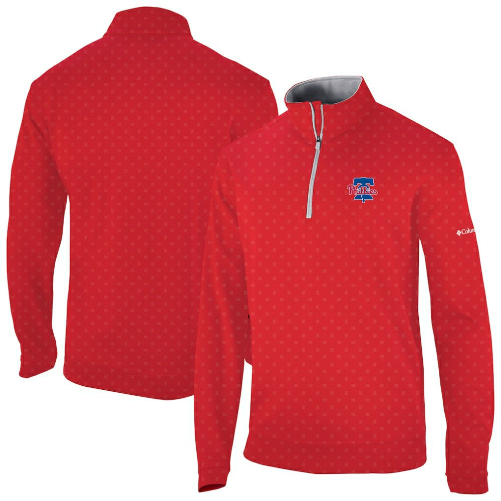 Philadelphia Phillies Columbia Wickham Hills Omni-Wick Quarter-Zip Jacket | MLB US