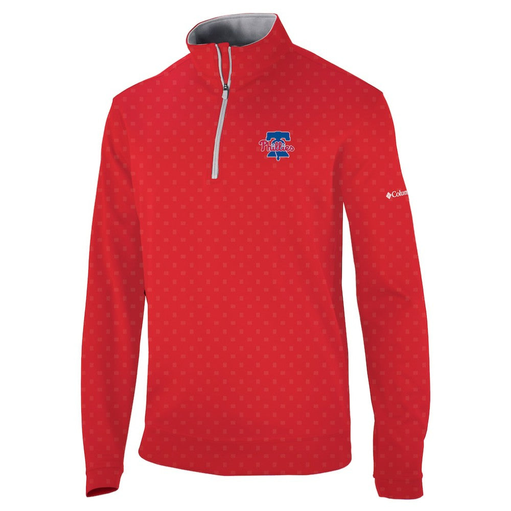 Philadelphia Phillies Columbia Wickham Hills Omni-Wick Quarter-Zip Jacket | MLB US