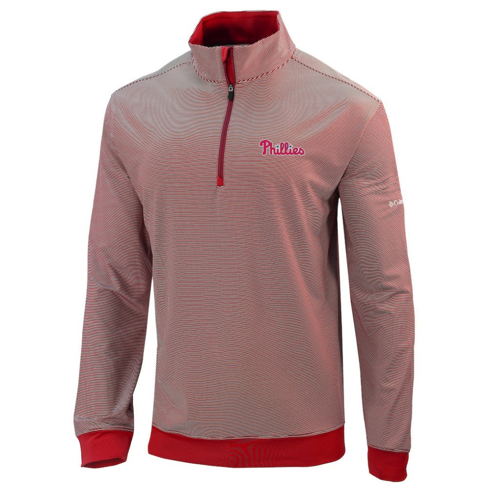 Philadelphia Phillies Columbia Omni-Wick Even Lie Quarter-Zip Pullover Top | MLB Discount