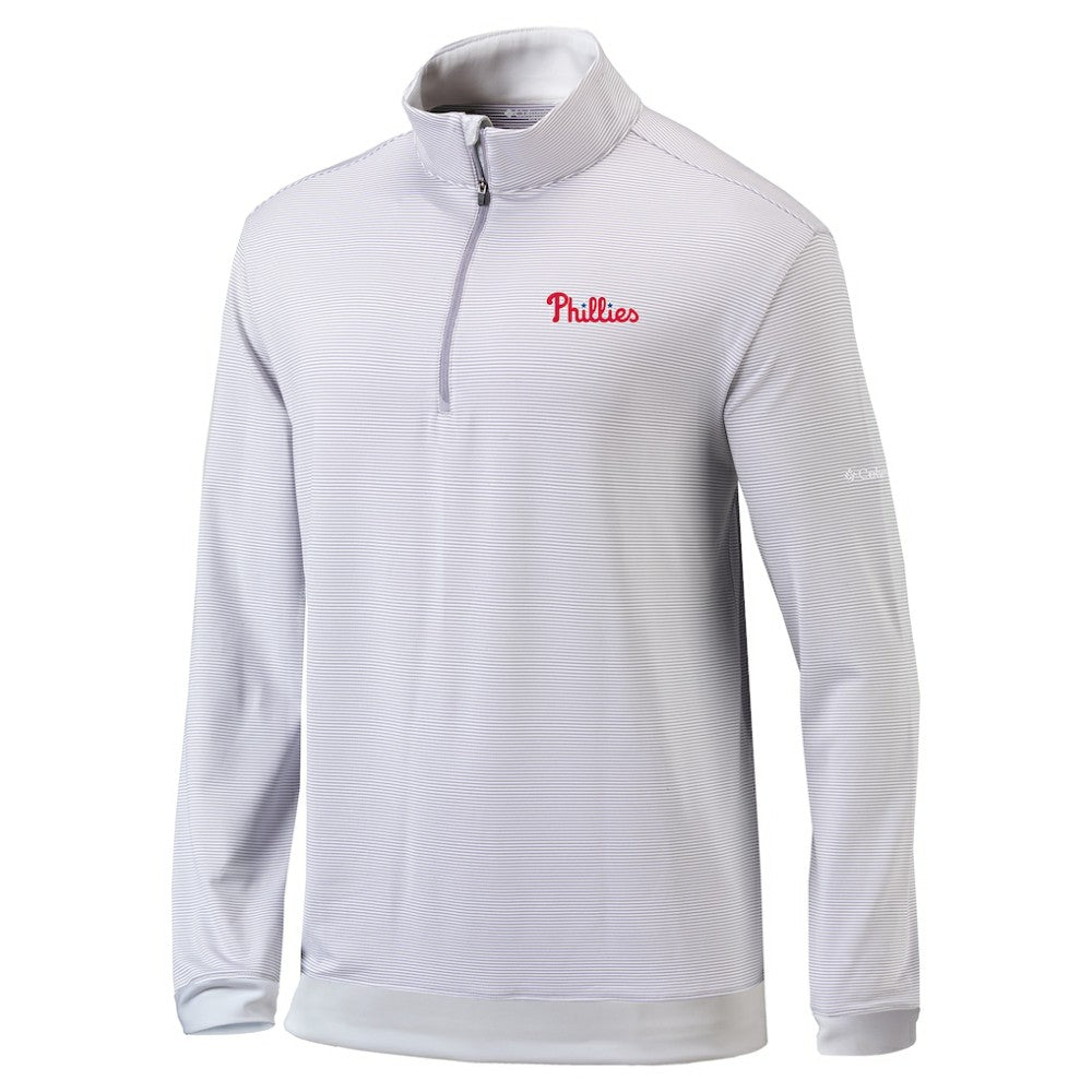 Philadelphia Phillies Columbia Omni-Wick Even Lie Quarter-Zip Pullover Top | MLB Discount