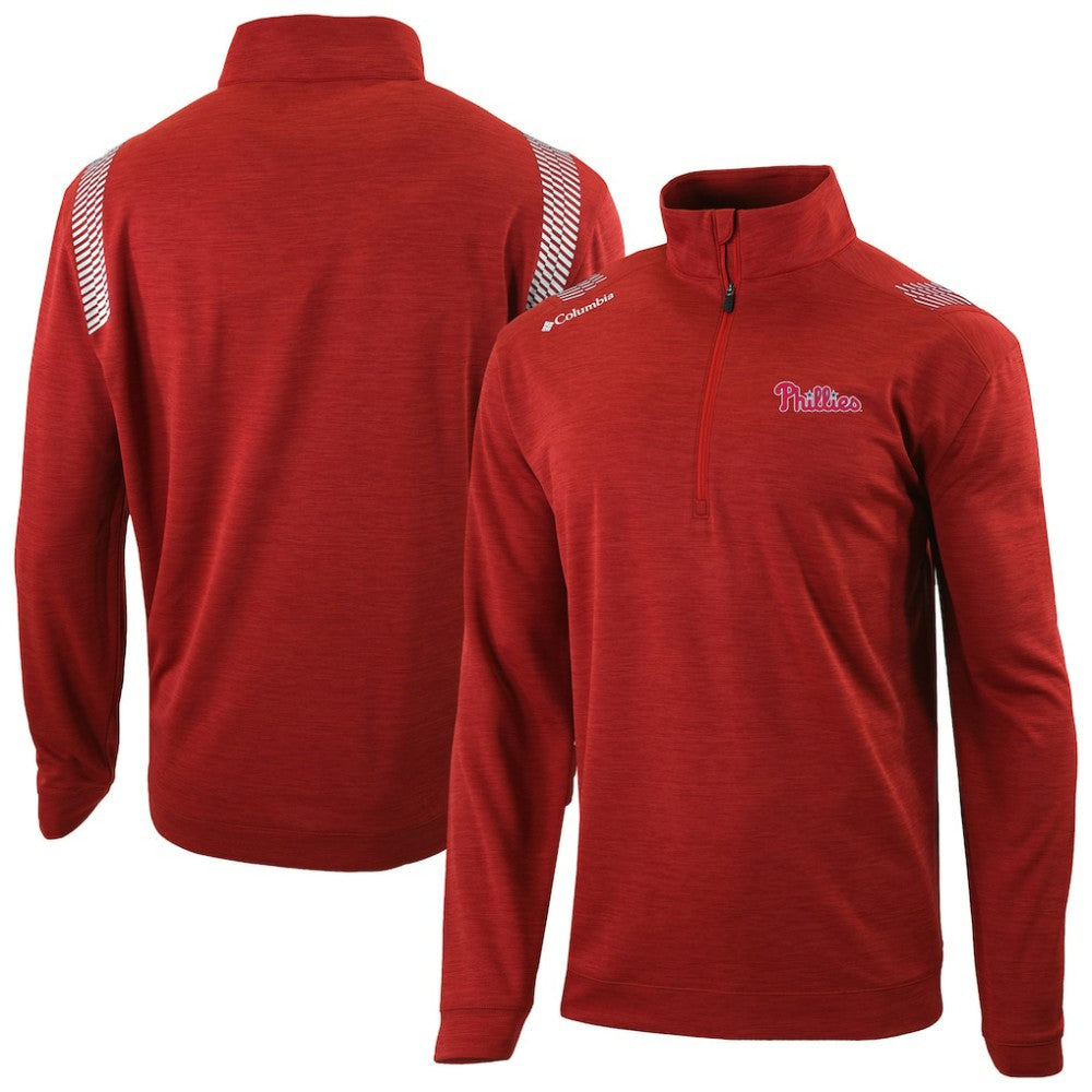 Philadelphia Phillies Columbia Oakland Downs Omni-Wick Quarter-Zip Top | MLB Outlet
