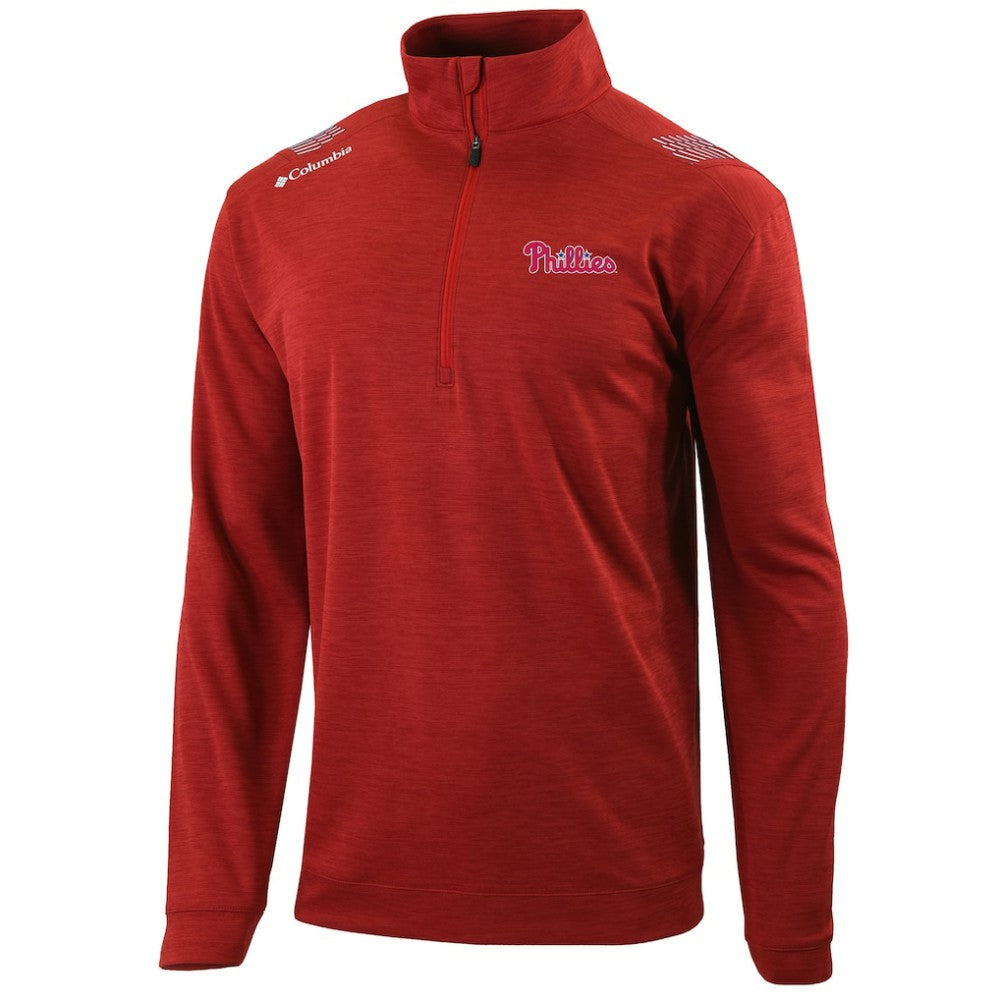 Philadelphia Phillies Columbia Oakland Downs Omni-Wick Quarter-Zip Top | MLB Outlet